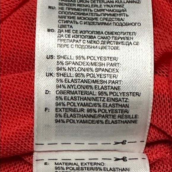 Stella McCartney X Adidas Floral Mesh Tennis Dress Tomato Red Size XS/S - Picture 15 of 15